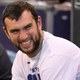 The face of a man who threw a football without his arm pinwheeling off into offensive line drills.